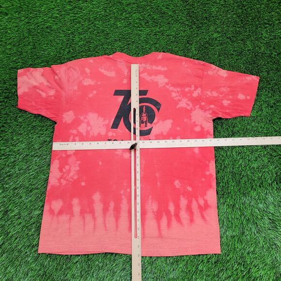 Vintage 1988 Funny Summer Tie-Dye Shirt Large 21x26 Crop USA - Picture 3 of 14